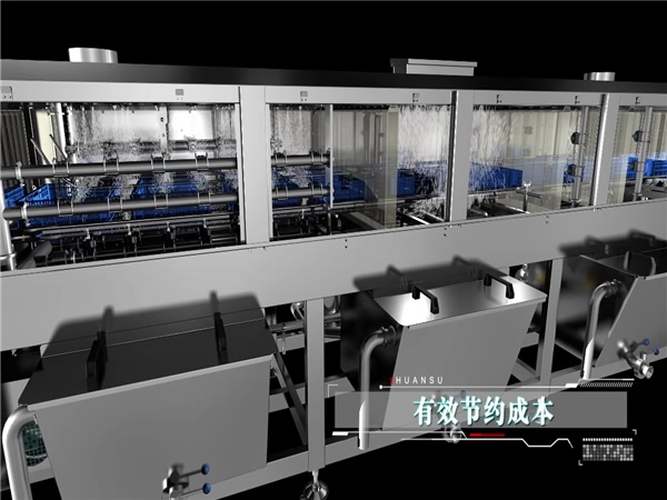 周轉箱清洗機，塑料盤(pán)子清洗機，醫藥箱清洗機，烘干式洗箱機報價(jià)